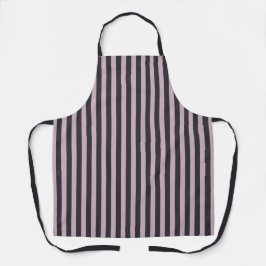 Delantal Cocina moderna morada y gris con barbacoa Apron