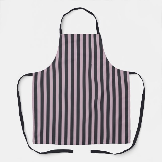 Delantal Cocina moderna morada y gris con barbacoa Apron (Anverso)