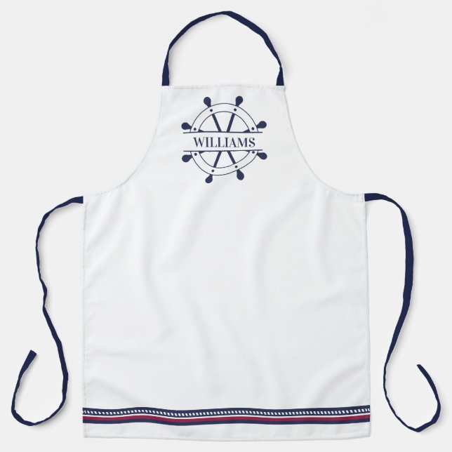Delantal Cocina Náutica personalizada (Anverso)