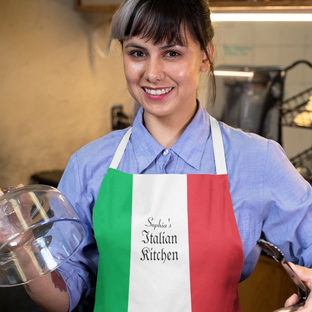 Delantal Cocina o restaurante italiano con nombre (Subido por el creador)