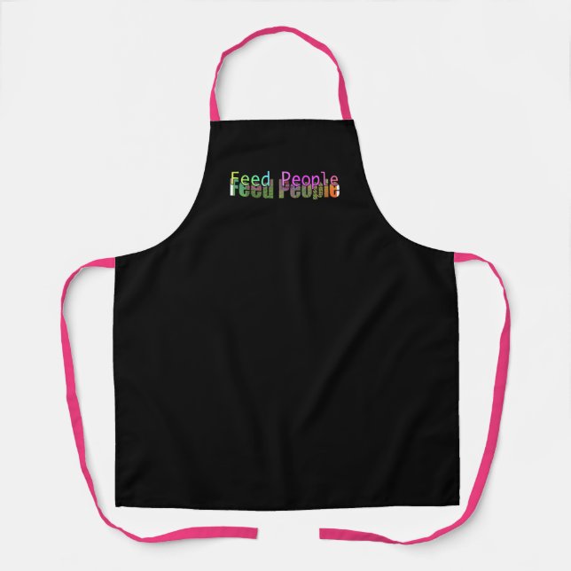 Delantal Cocina para alimentar a la gente  (Anverso)