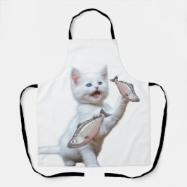 Delantal cocina para gatos y peces