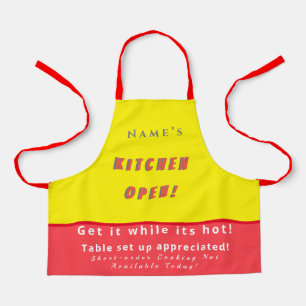 Delantal Cocina personalizada Abierta + 3Comentarios Apron