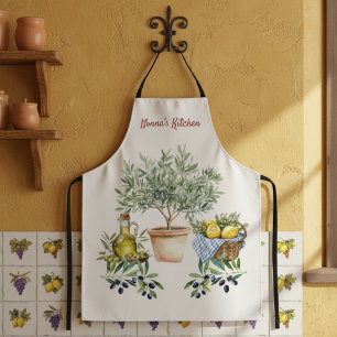 Delantal Cocina personalizada con acuarela italiana