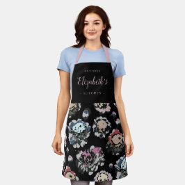Delantal Cocina personalizada con estampado floral abstract