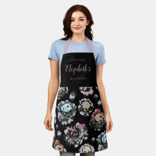 Delantal Cocina personalizada con estampado floral abstract