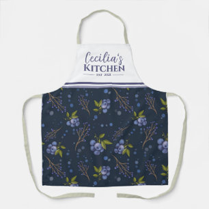 Delantal Cocina personalizada Country Blueberries Apron