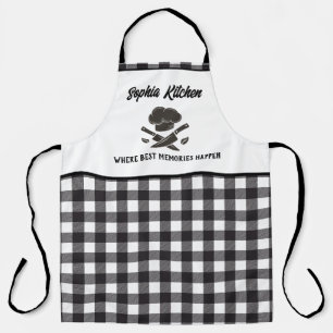 Delantal Cocina personalizada de cacería de búfalos blancos