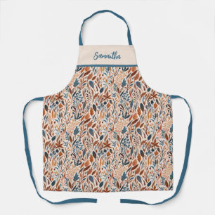 Delantal Cocina personalizada de hojas de otoño