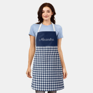 Delantal Cocina personalizada para adultos azules de la mar