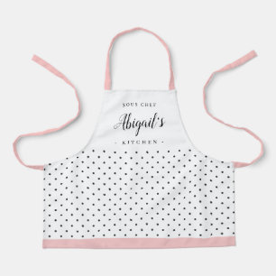 Delantal Cocina personalizada Retro polka dot para niños