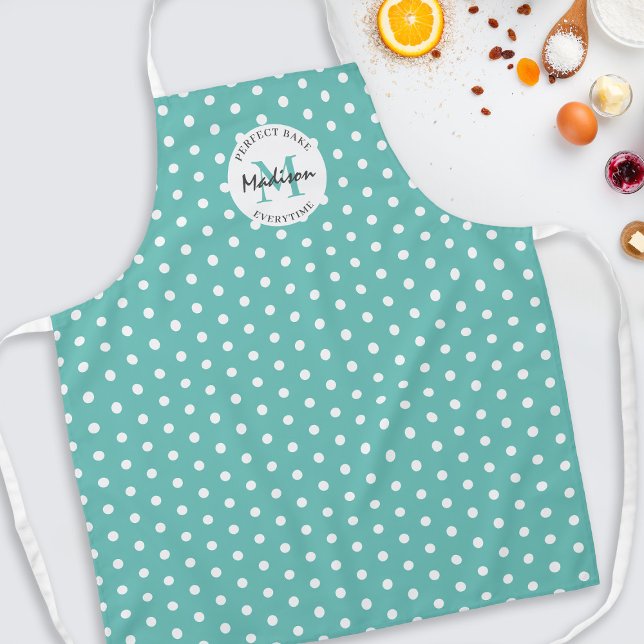 Delantal Cocina Personalizada Vintage Teal (Subido por el creador)