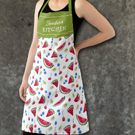 Delantal Cocina Personalizado de la sandía Unisex