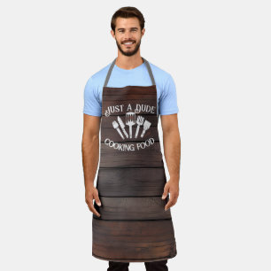 Delantal Cocina rústica y divertida para los hombres - "Com