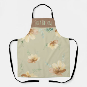 Delantal Cocina "Soft Bloom" Floral Watercolor Gardening