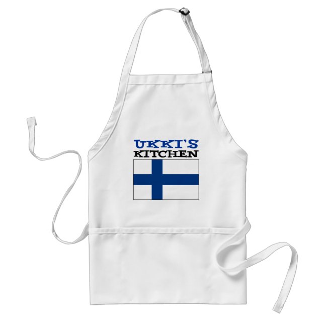 Delantal Cocina ucraniana con bandera de Finlandia (Frente)