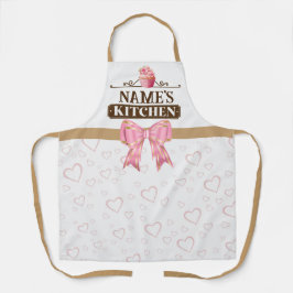 Delantal Cocina y acuarela del nombre personalizado quequit