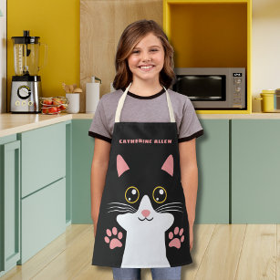 Delantal Cocina y arte para niños con gatos gatitos