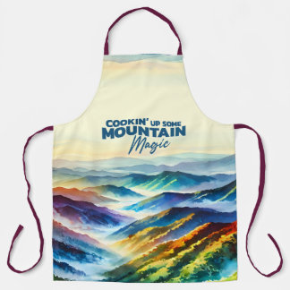 Delantal Cocinando Algo De Apron Mágico De Montaña