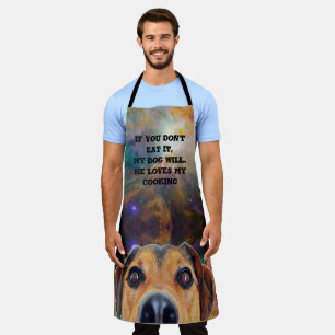 Delantal Cocinando carne de perro