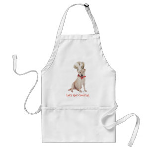 Delantal Cocinando con Labrador Retriever Amarillo