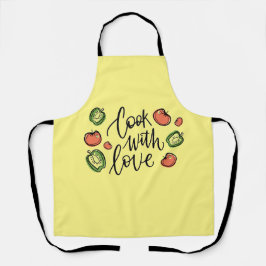 Delantal Cocinar Con Amor Diseño Apron