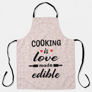 Delantal Cocinar es eslogan divertido del amor