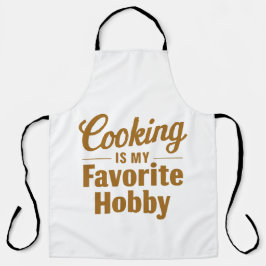 Delantal Cocinar es mi pasatiempo favorito Pasión culinaria