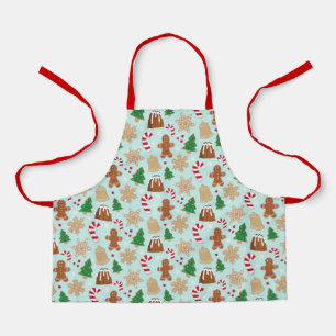 Delantal Cocinas navidades y menta para hornear de vacacion