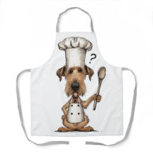 Cocinero adorable perro Terrier Irlandés