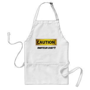 Delantal Cocinero del aficionado de la precaución