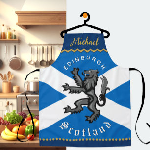 Delantal Cocineros de Escocia Apron, Edimburgo, Bandera Esc