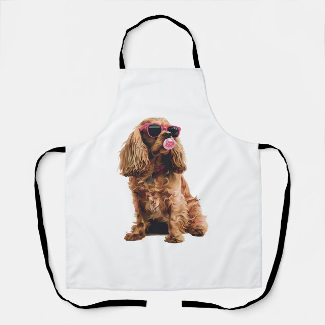 Delantal Cocker Spaniel (Anverso)