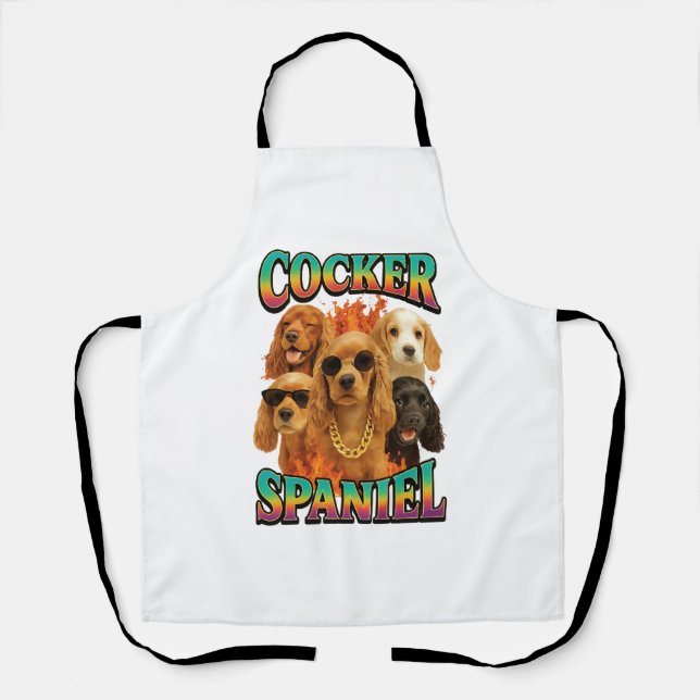 Delantal Cocker Spaniel  (Anverso)