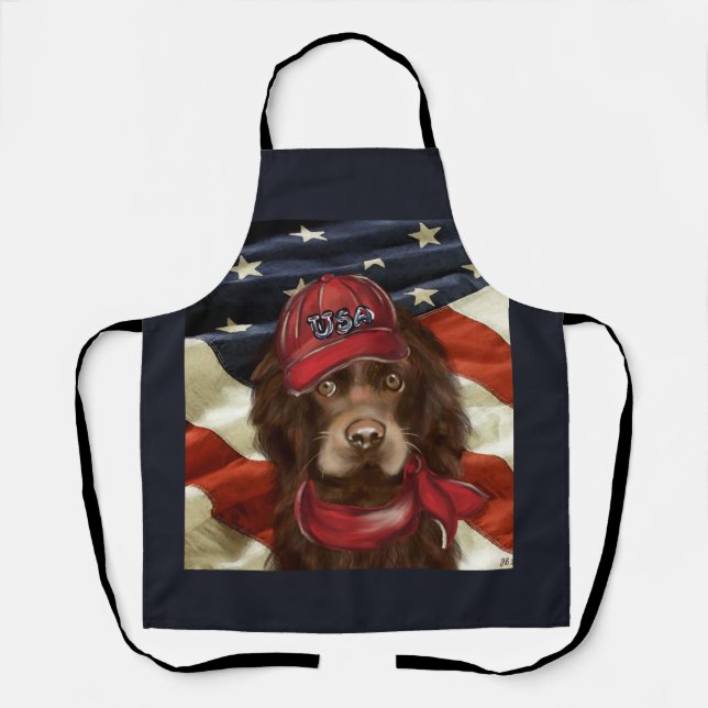 Delantal Cocker Spaniel Americano (Anverso)