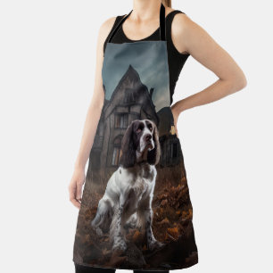 Delantal Cocker Spaniel Inglés de Halloween Espantoso