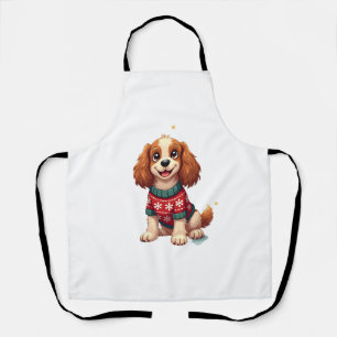Delantal Cocker Spaniel Snowflake Glow