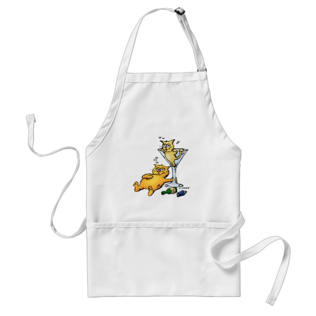Delantal Cocktails & Kittens Personalizado Apron (Frente)