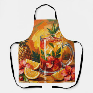Delantal Cóctel Tropical de Piña Mai Tai