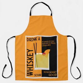 Delantal Cóctel Whiskey Sour Servilleta