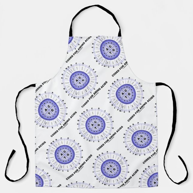 Delantal Código De Los Ácidos Amino (ADN Del Código Genétic (Anverso)