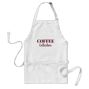 Delantal Coffee Collective Burgundy Serif