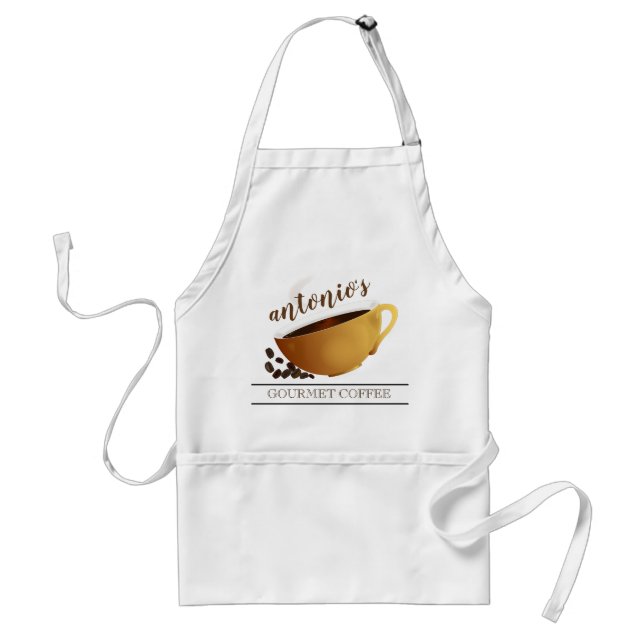 Delantal Coffee House Barista personalizado (Frente)