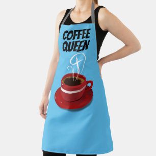 DELANTAL COFFEE QUEEN MOM KITCHE APRON