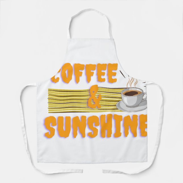 Delantal Coffee & Sunshine – Positive Morning Vibes  (Anverso)
