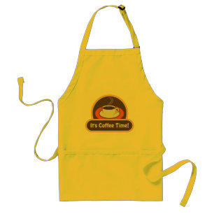 Delantal Coffee Time Coffee Cup Cafe Staff Standard Aprons