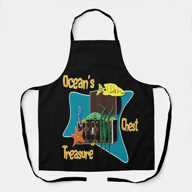 Delantal cofre del tesoro del océano (Anverso)