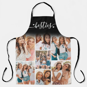 Delantal Colage de Fotos Personalizado de Mejor Amigo BFF