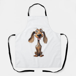 Delantal Colección de arte de raza de perro de dibujos anim