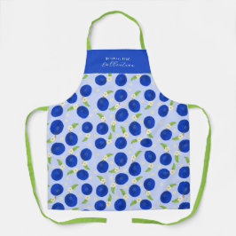 Delantal Colección de Ciruelas Botánicas Azul